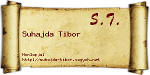 Suhajda Tibor névjegykártya